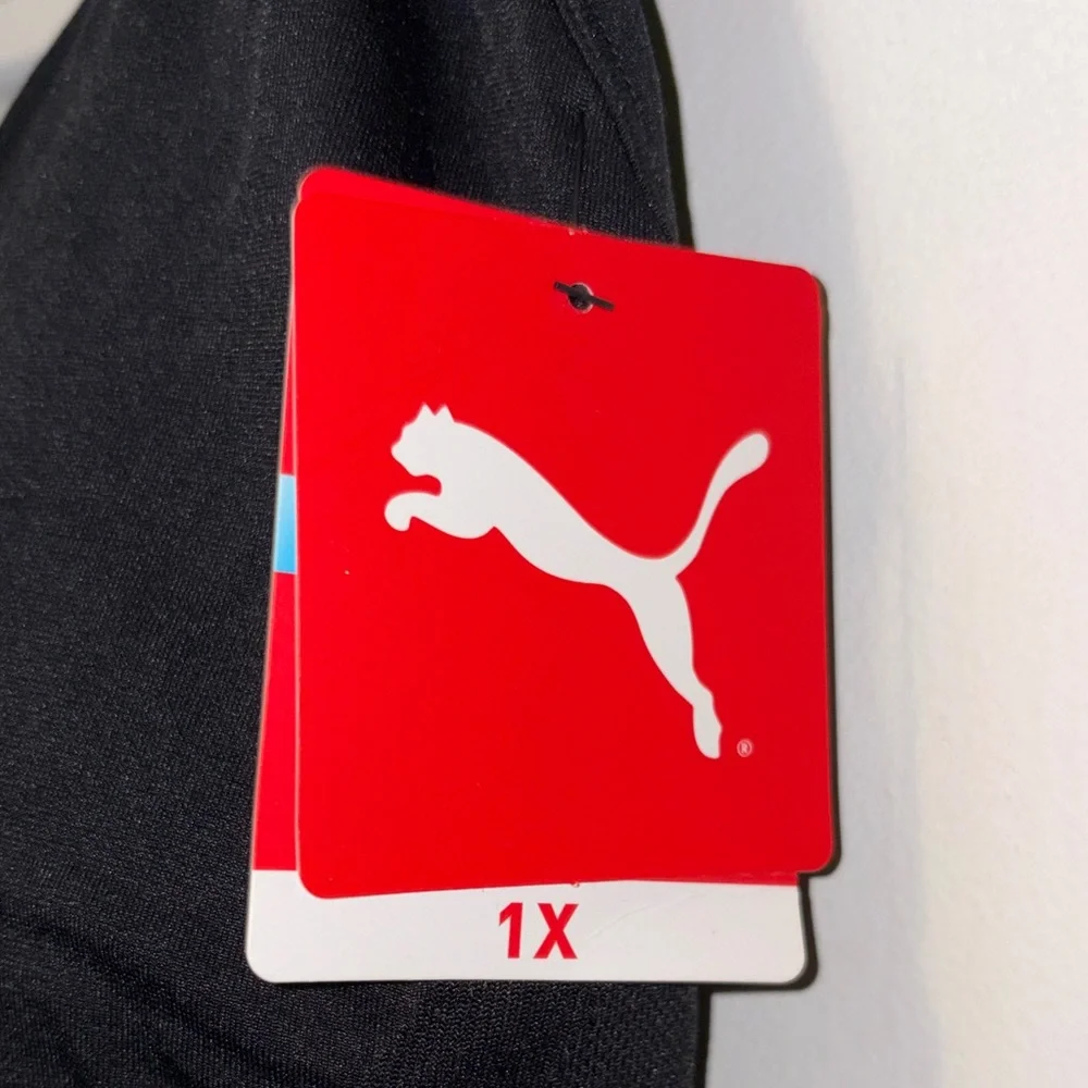 PUMA Women's Black Strappy Sports Bra - Picture 2 of 7